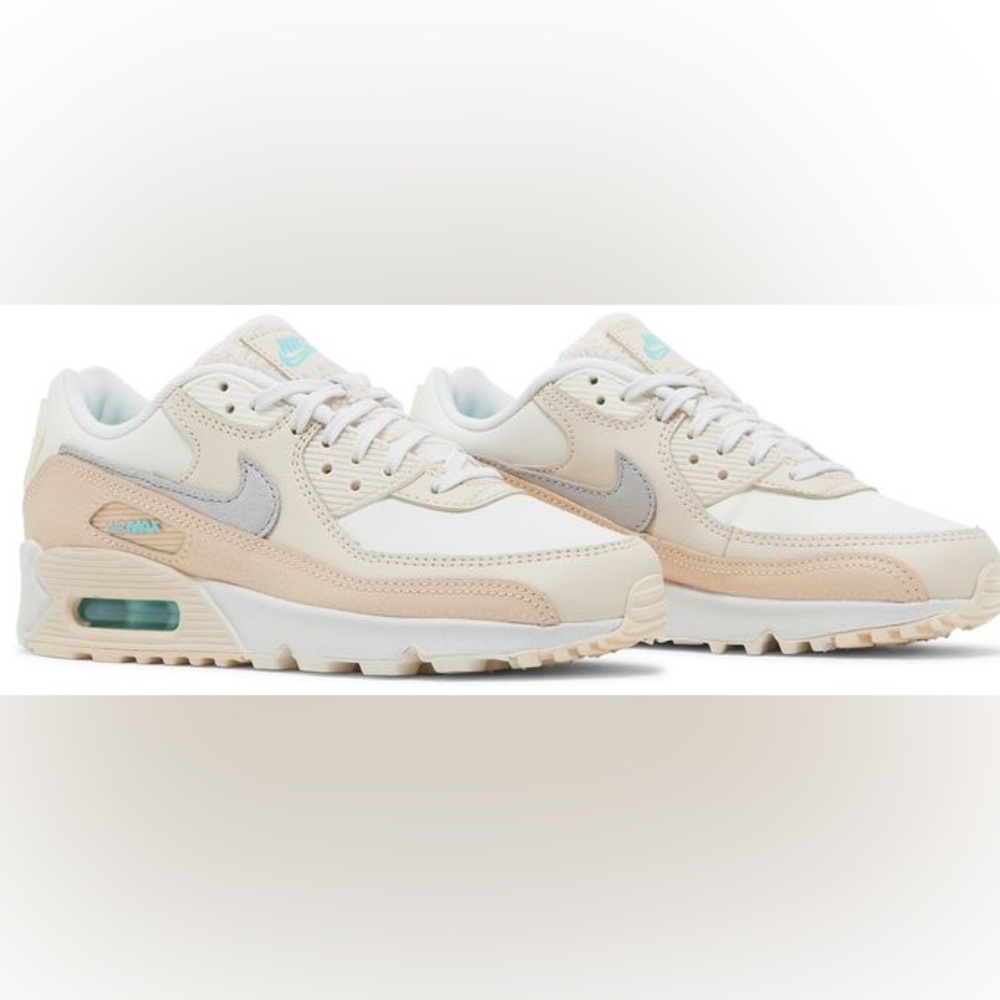 Nike Air Max 90 SE “Mama” Women's Cream and Tan Sneakers - Picture 4 of 8